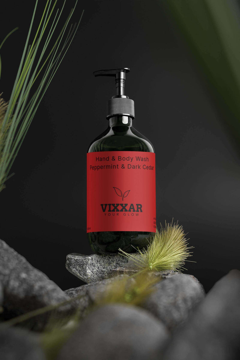 Hand & Body Wash, Peppermint & Dark Cedar 490ml Discover the indulgence of our Gentle Hydrating Body Wash, meticulously crafted to cleanse while preserving essential moisture. Enriched with nourishing ingredients, this body wash leaves your skin feeling f