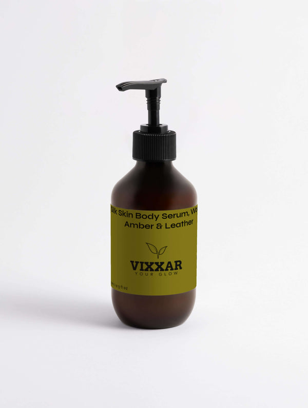 Silk Skin Body Serum, Woody Amber & Leather 270ml